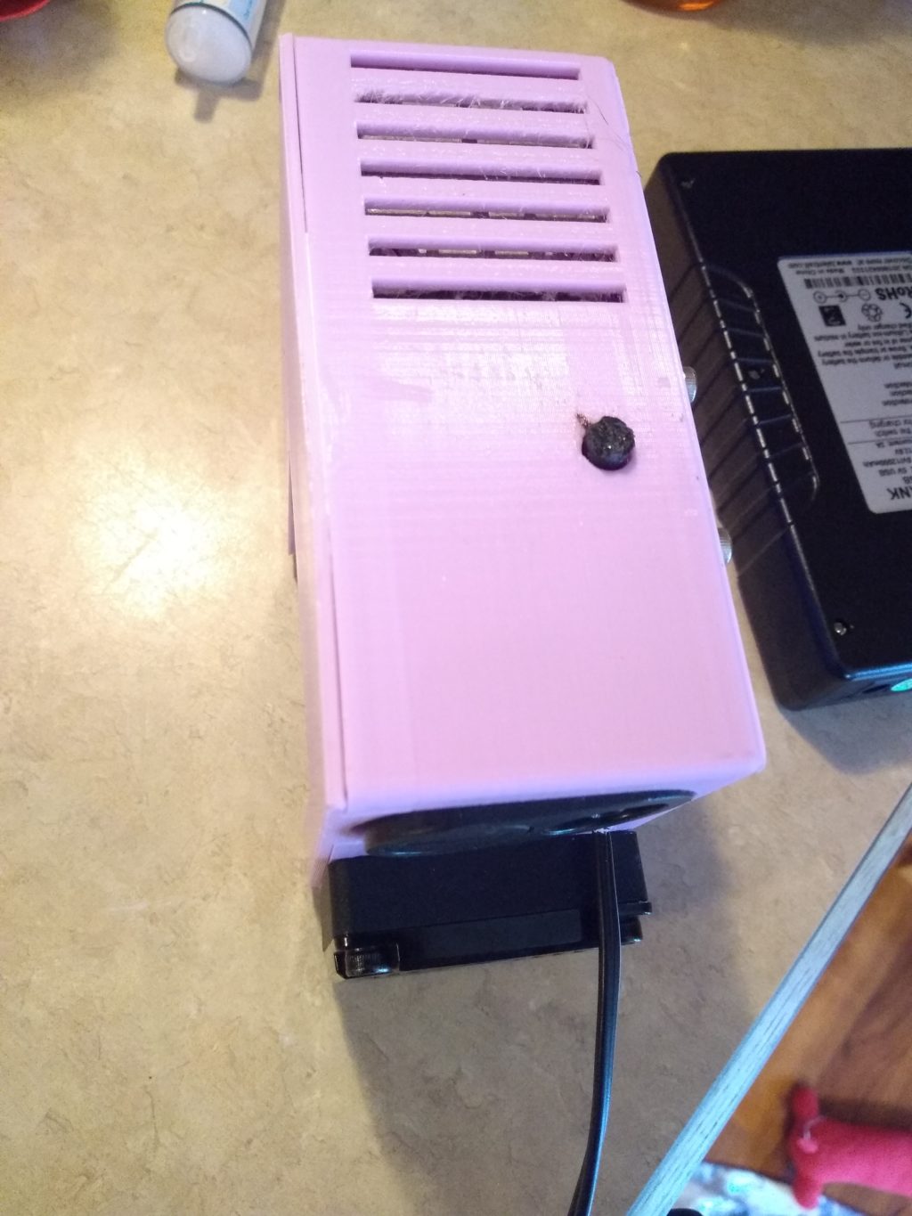 3D-printed portable nebulizer prototype — assembled unit