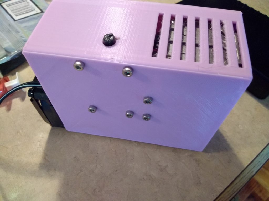 Portable nebulizer prototype — internal layout