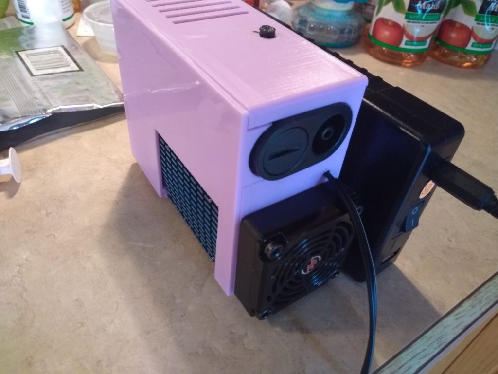 Portable nebulizer prototype — assembly detail